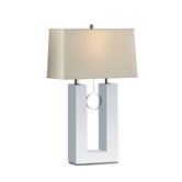 Earring Reclining Table Lamp in White