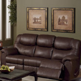 Regent Leather Reclining Sofa