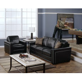 Brock 2 Piece Leather Living Room Set