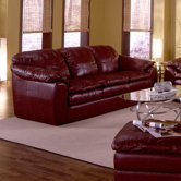 Shanelle Leather Sleeper Sofa