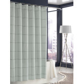 Mar-A-Lago Stripe Shower Curtain in Morning Mist