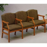 Madison Three Seats with Wood Legs