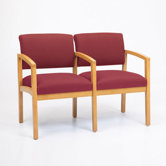 Lenox Two Seats with Wood Leg