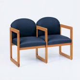 Classic Two Seats with Arm Sled Base