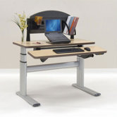 Sonoma Series Premium Dual Surface Rectangle Desk with Laptop Station (Height-Adjustable)