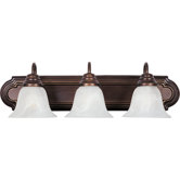 Essentials ES Three Light Bath Vanity in Oil Rubbed Bronze