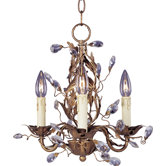 Elegante 3 Light Mini Candle Chandelier