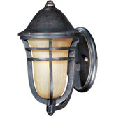 Westport Vx 1 Light Outdoor Wall Light with Mocha Cloud Glass
