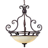 Manor 3 Light Inverted Pendant