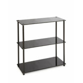 Midnight 3 Shelf Bookcase in Black