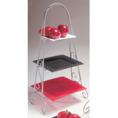 Three Tier Square Plate Stand