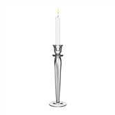Linen Crystal Candlestick