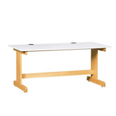 Work Table with Almond Plastic Laminate Top