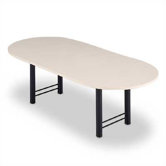 96" Wide Oval Top Conference Table with H Base