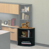 29" H Two Shelf Corner Bookcase