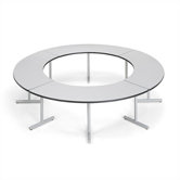 Smart Tables: 24" x 48" High-Pressure Laminate Arc Conference Table