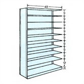48" Wide Clipper Bin Unit - 9 Openings