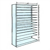 48" Wide Clipper Bin Unit - 13 Openings