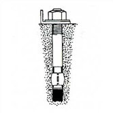 Pallet Rack - Concrete Floor Anchor 1/2"-13 x 3-3/4"