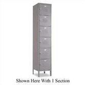 Vanguard Unit Packaged Lockers - Six Tiers - 3 Sections (Unassembled)