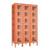 Invincible II Lockers- Six Tier- 3-Section (Assembled)