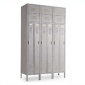 Vanguard Unit Packaged Lockers - Two Person - 3 Sections (Assembled) with Slope Top and Closed Base