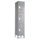 Vanguard Lockers - Triple Tier - 1 Section (Unassembled) - Recessed Handle