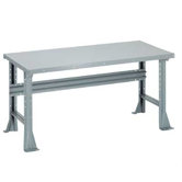 Open Work Bench - Laminated Maple Hardwood Top, Fixed Height