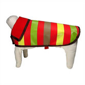 Reversible Nylon Mod Stripe Dog Rain Jacket