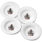 Happy Holidays 9" Rim Soup Bowl