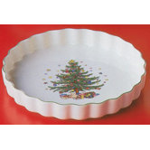 Christmas 9.25" Quiche Ramekin