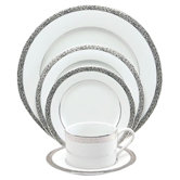 Sentiments Platinum Filigree Dinnerware Set