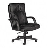 Series Leather High-Back Swivel / Tilt Chair with Arms