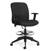 Height Adjustable Drafting Stool with Arms