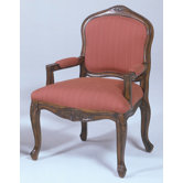 French Provincial Fabric Arm Chair