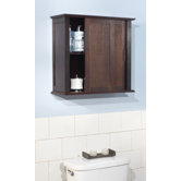 Bamboo Wall Cabinet in Espresso