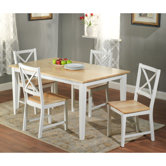 Crossback 5 Piece Dining Set