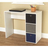 Writing Desk with 3 Bins
