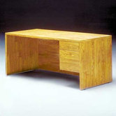 Bravo Panel 66" W Single Pedestal Office Computer Desk
