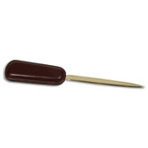 1000 Series Classic Leather Letter Opener in Chocolate Brown