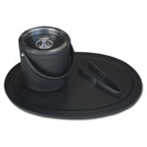 Leather 3-Piece Serving Set