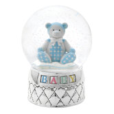 Gingham Bear Waterglobe