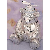Children's Giftware 5.13" Boy Bear with Beanie Bank