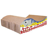 Fish and Chips Recycled Paper Cat Scratching Board