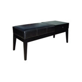 Classic Leather Storage Bench