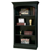 62" Alexandria Bookcase in Antique Black