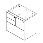 Sonoma Multifile Credenza Pedestal