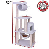 62" Bungalow Sherpa Cat Tree