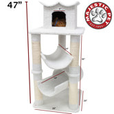 47" Bungalow Sherpa Cat Tree