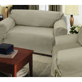 Loosefit Sofa Skirted Slipcover